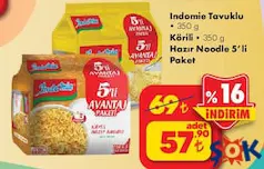 INDOMİE NOODLE 350 G fiyat ve kampanya bilgisi